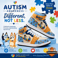 Bluey Autism Awareness Month High-Top Sneakers