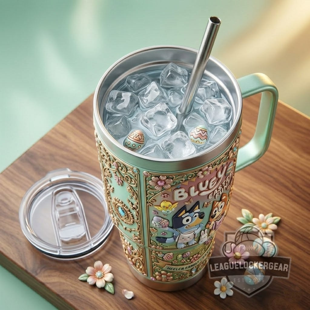 Bluey Heeler Family Easter Fun 40oz Tumbler