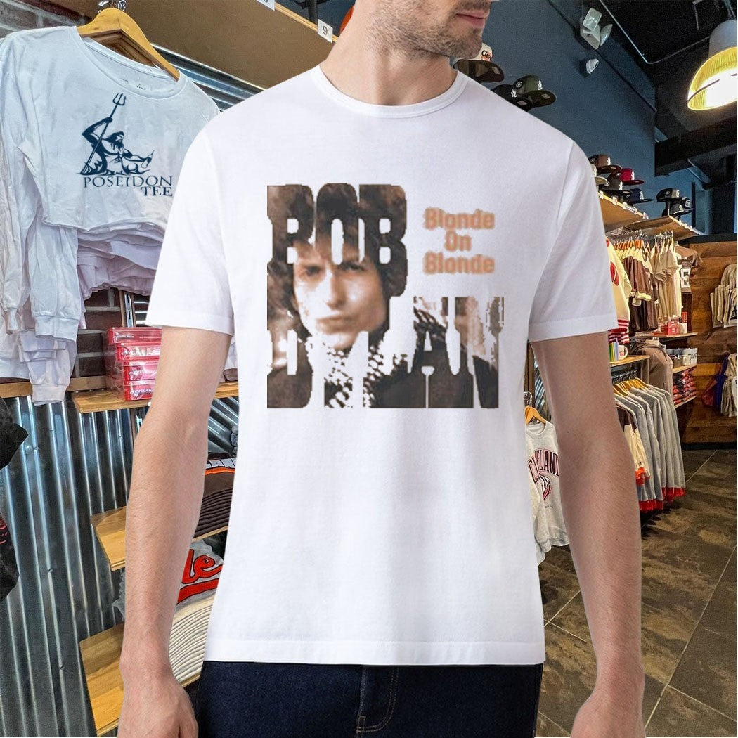 Bob Dylan Blonde On Blonde Cream T-shirt