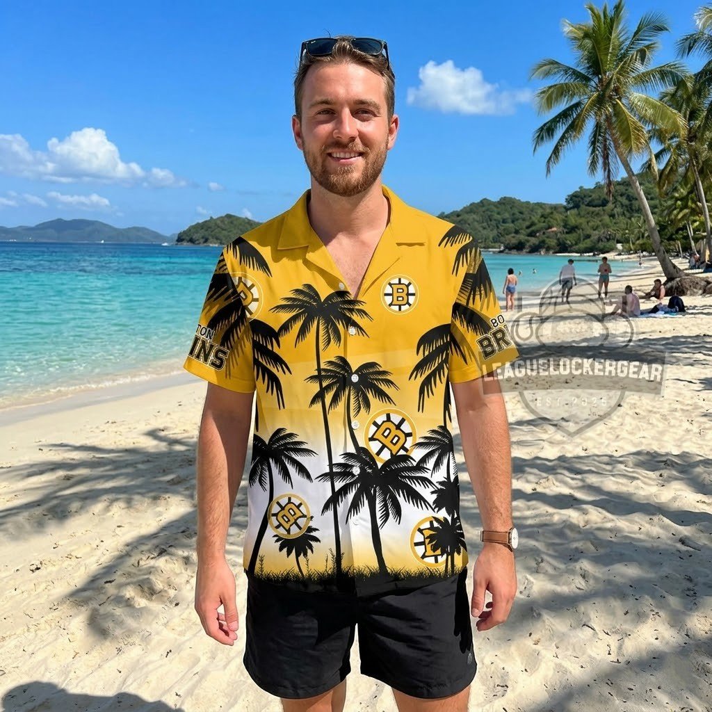 Boston Bruins Hawaiian Shirt