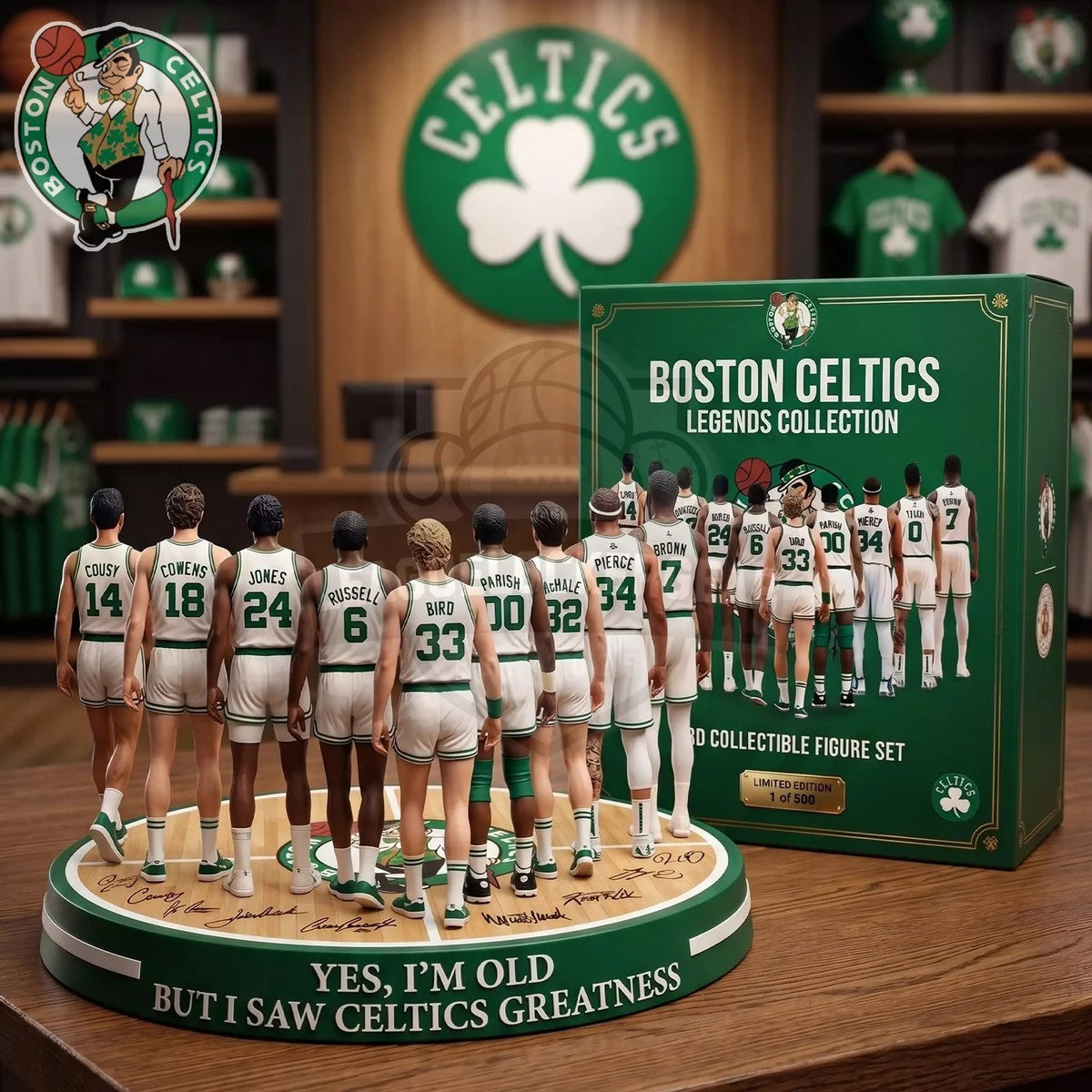 Boston Celtics Legends Collection Yes I’m Old But I Saw Greatness Acrylic Plaque