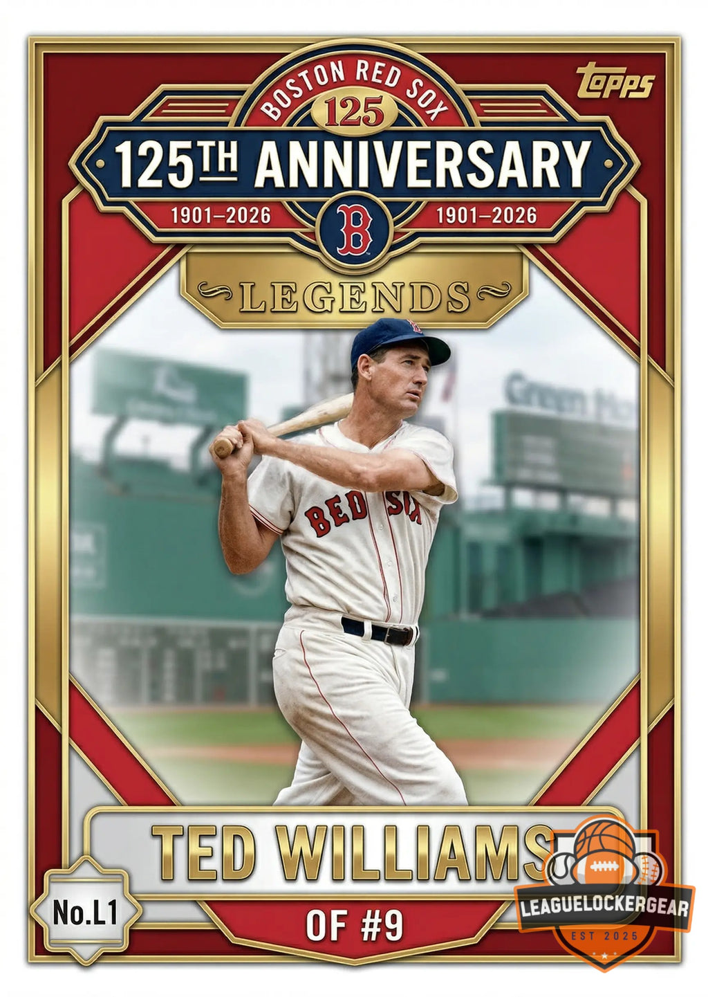 Boston Red Sox 125th Anniversary 1901-2026 Trading Card Box