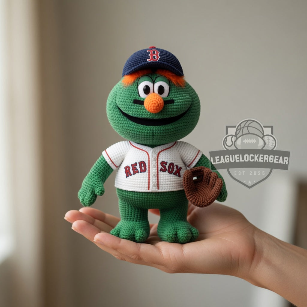 Boston Red Sox Wally the Green Monster Crochet Doll