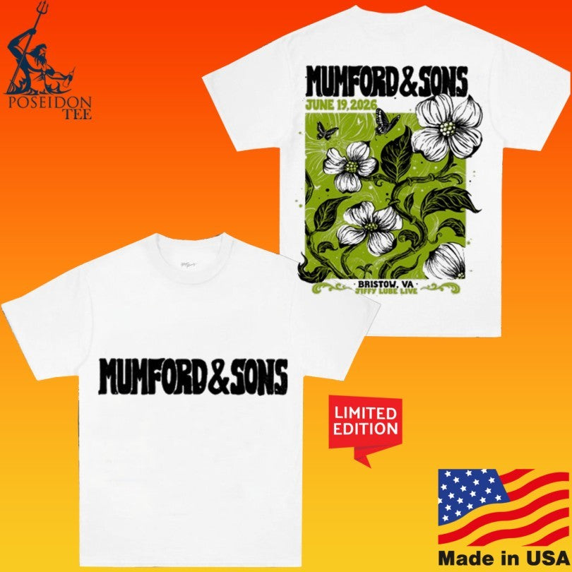 Bristow Mumford & Sons June 19 2026 Jiffy Lube Live T-shirt