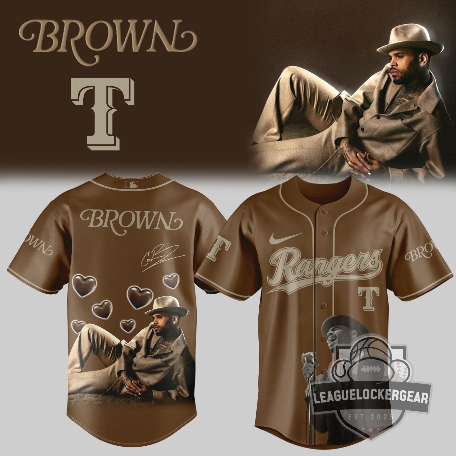 MLB All Team x CHRIS BROWN’S BROWN ALBUM Jersey