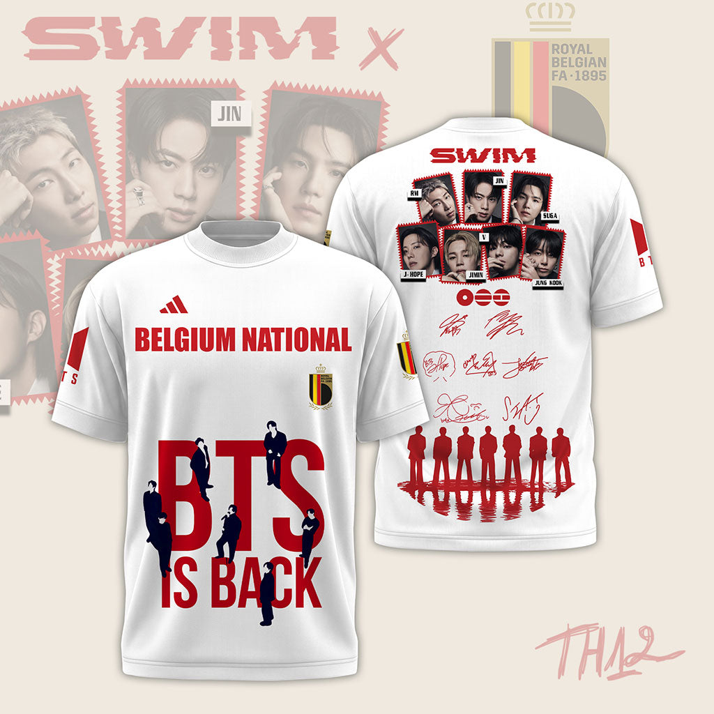 BTS Is Back x Belgium World Cup 2026 T-Shirt