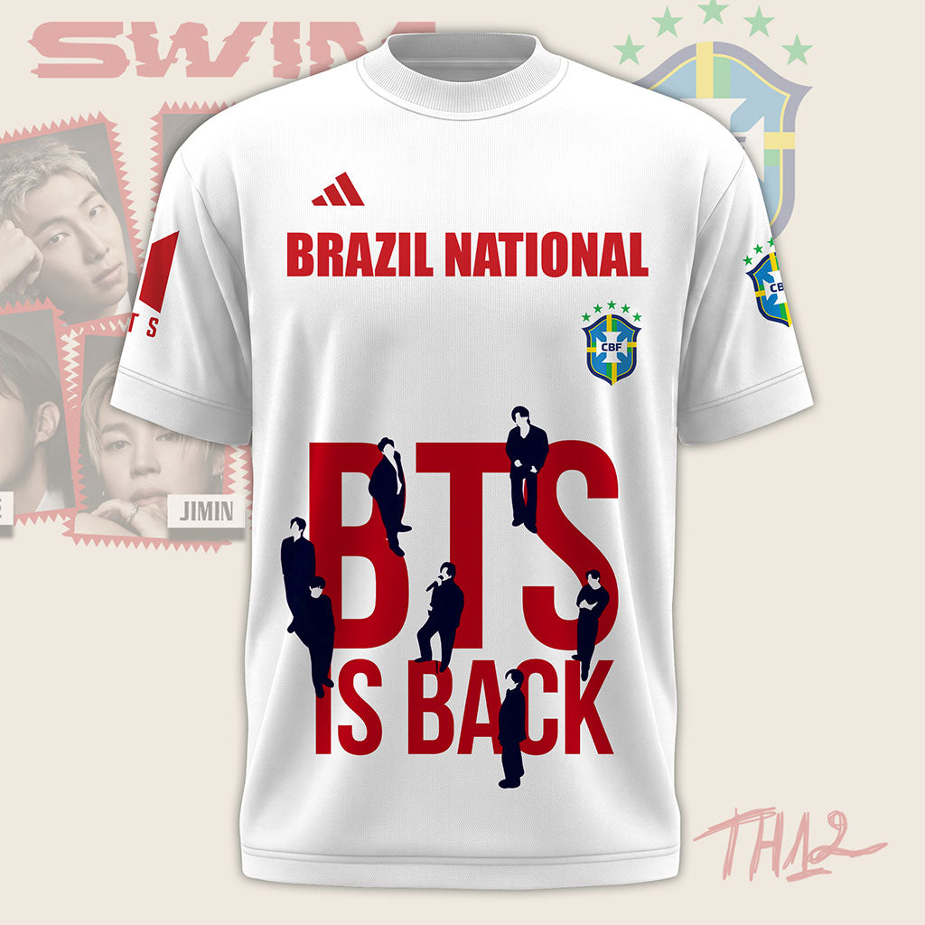 BTS Is Back x Brazil World Cup 2026 T-Shirt