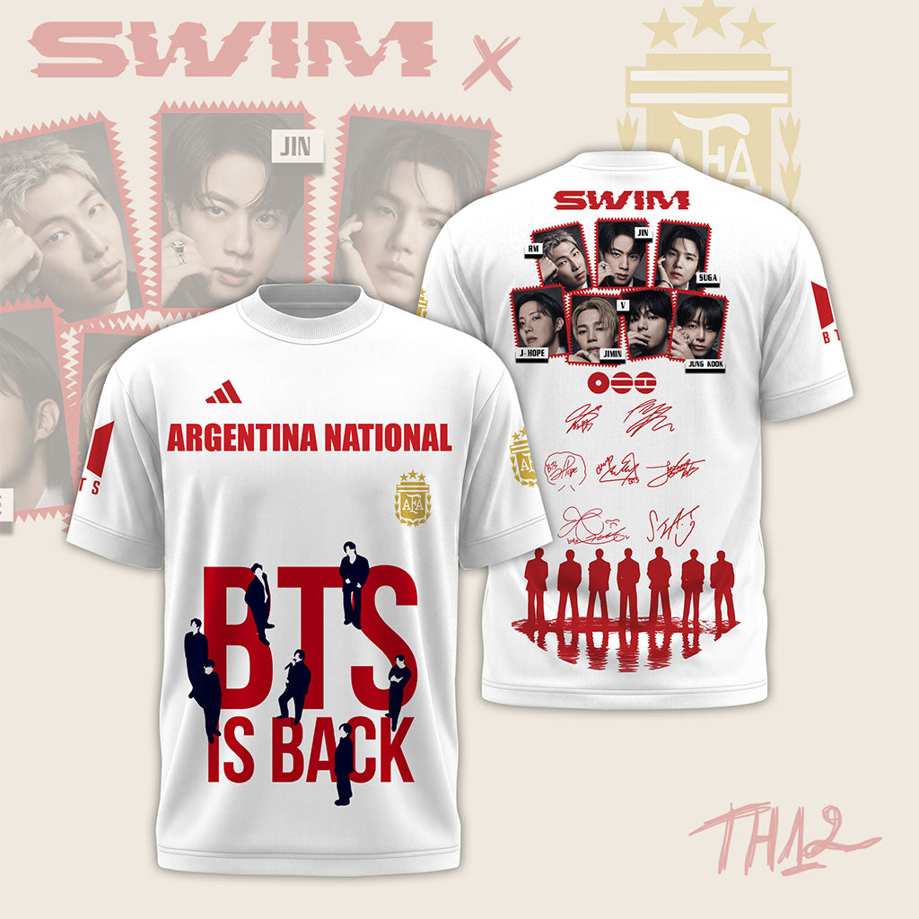 BTS Is Back x Argentina World Cup 2026 T-Shirt