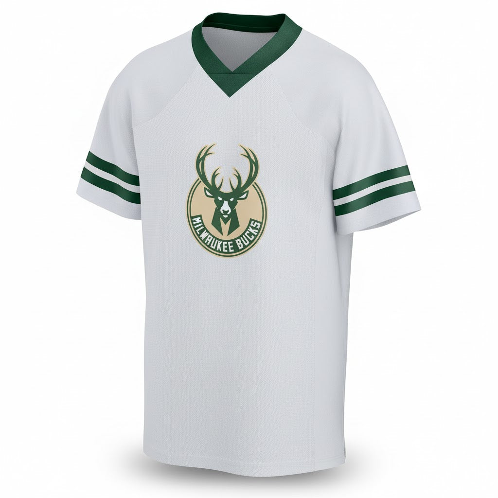 Milwaukee Bucks Short-Sleeve Fashion Jersey – Fear The Deer