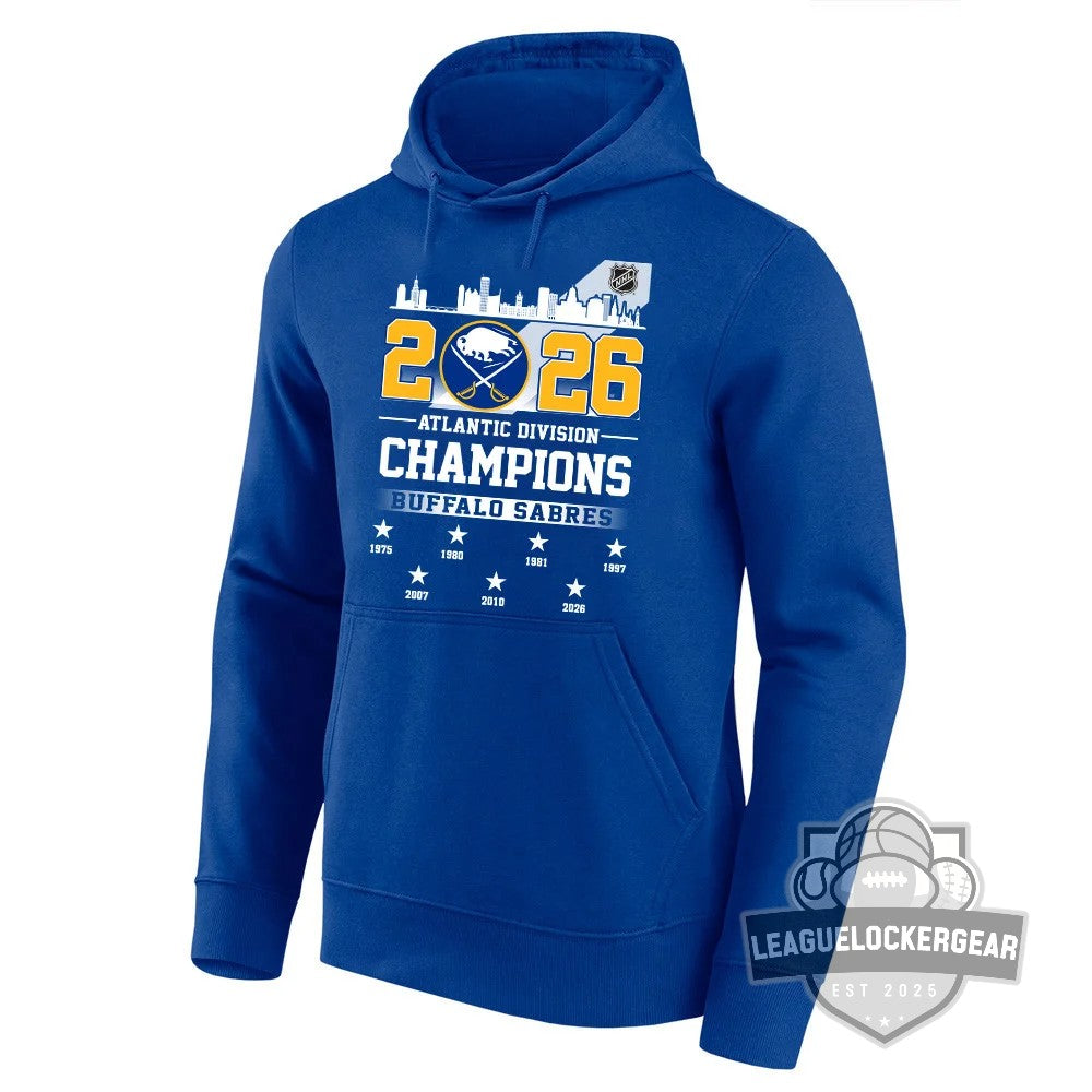 Buffalo Sabres 2026 Atlantic Division Champions T-Shirt