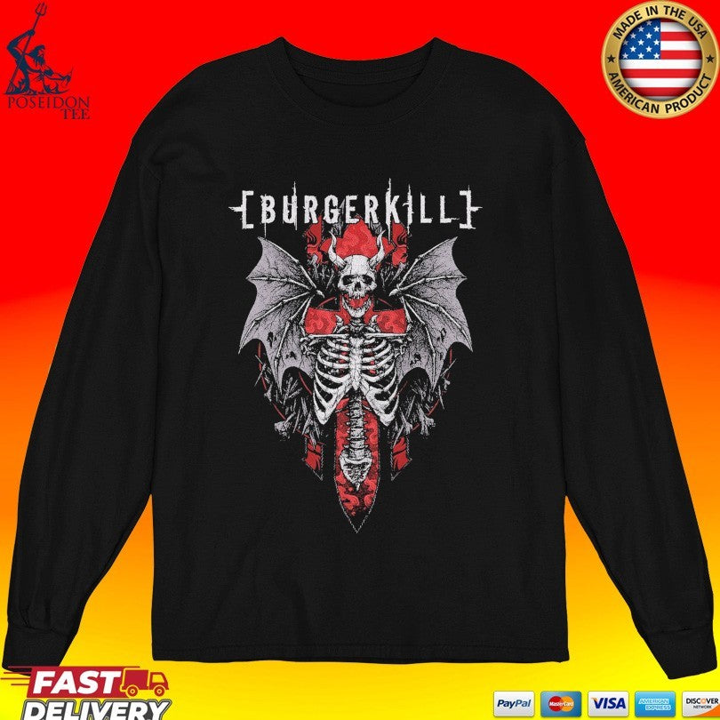 Burgerkill Skeleton Wings T-shirt