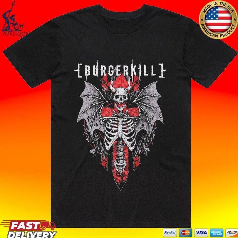Burgerkill Skeleton Wings T-shirt