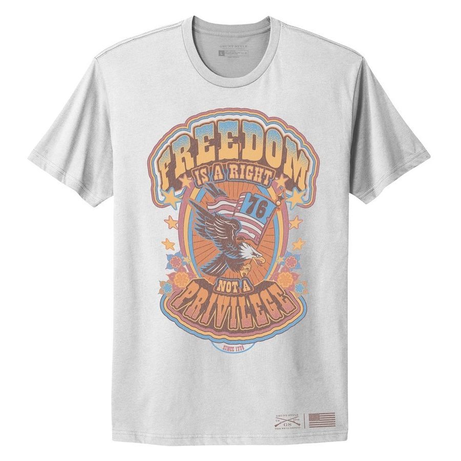 Women's Freedom Is A Right Boyfriend Fit T-Shirt -Sand