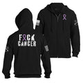 F*ck Cancer Full-Zip Hoodie - Black