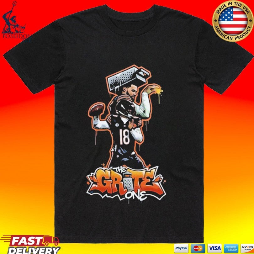 Caleb Williams Iceman The Grate One Chicago Bears T-shirt