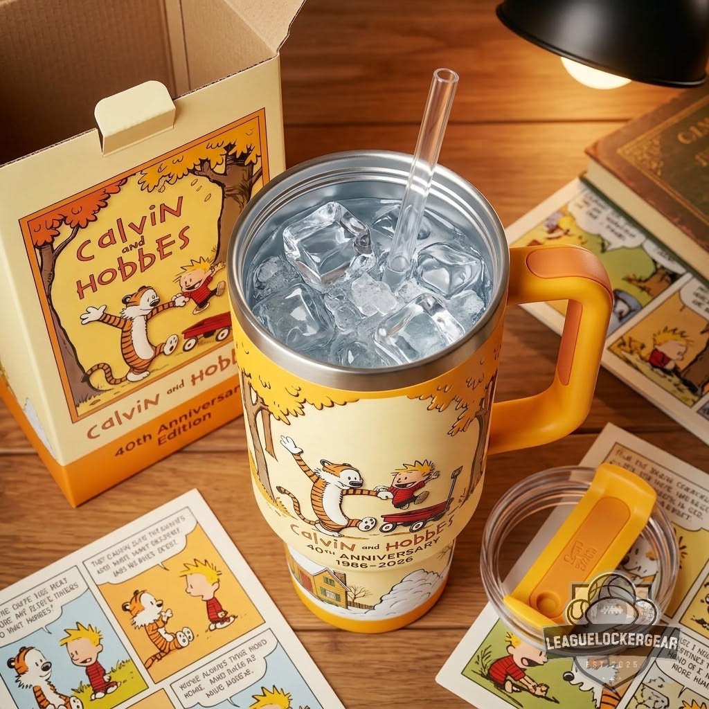 Calvin and Hobbes 40th Anniversary 1986-2026 Tumbler