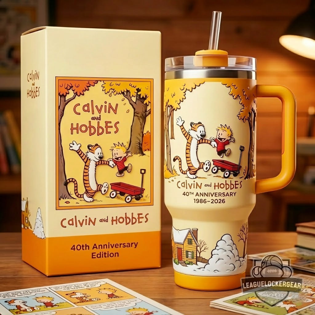 Calvin and Hobbes 40th Anniversary 1986-2026 Tumbler