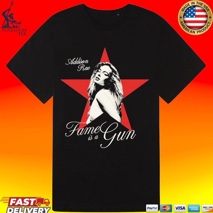 Camiseta Addison Rae Fame Is A Gun T-shirt