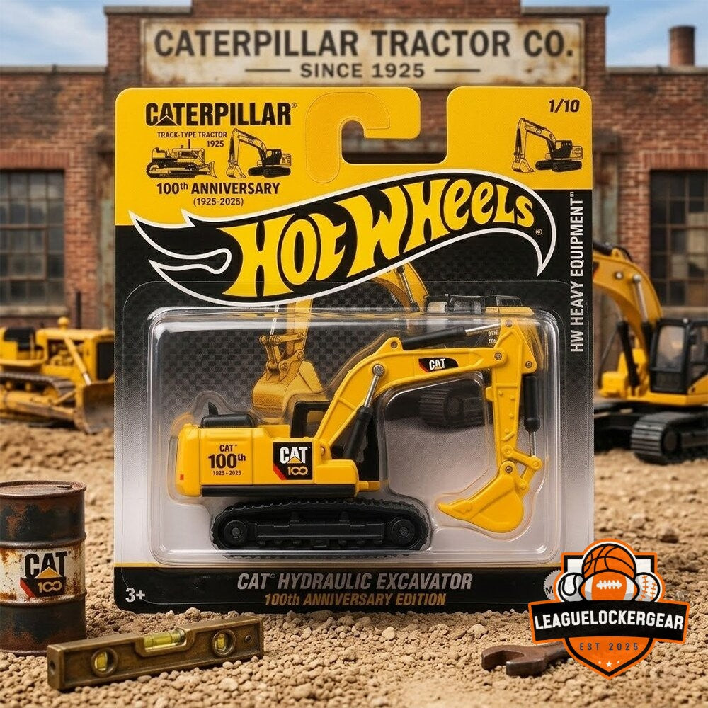 Caterpillar 100th Anniversary Hot Wheels Hydraulic Excavator Die-Cast Model