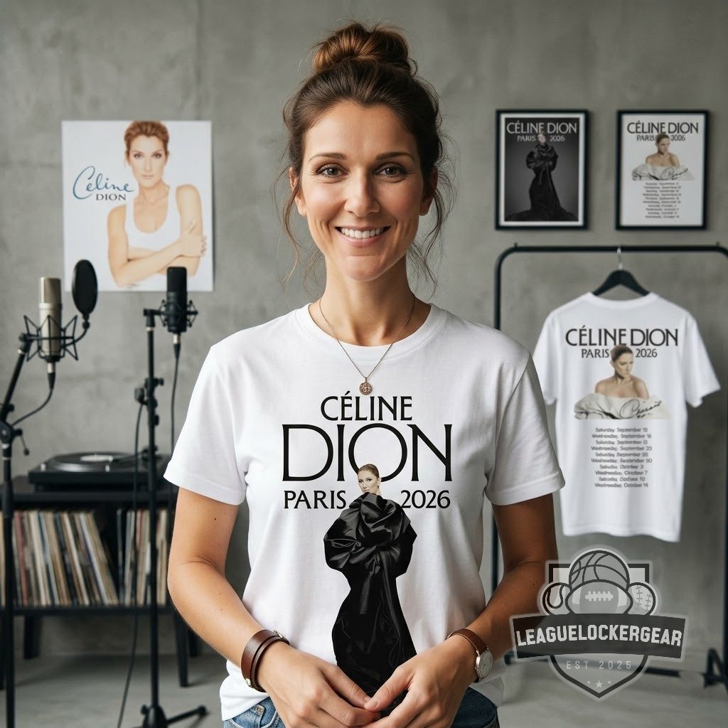 Céline Dion Paris 2026 Tour Dates T-Shirt