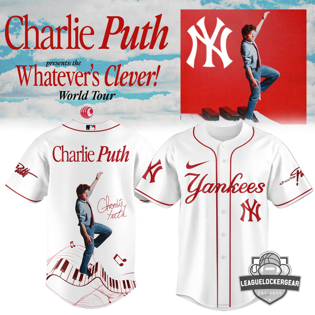 MLB All Team x Charlie Puth Whatever’s Clever! World Tour Baseball Jersey