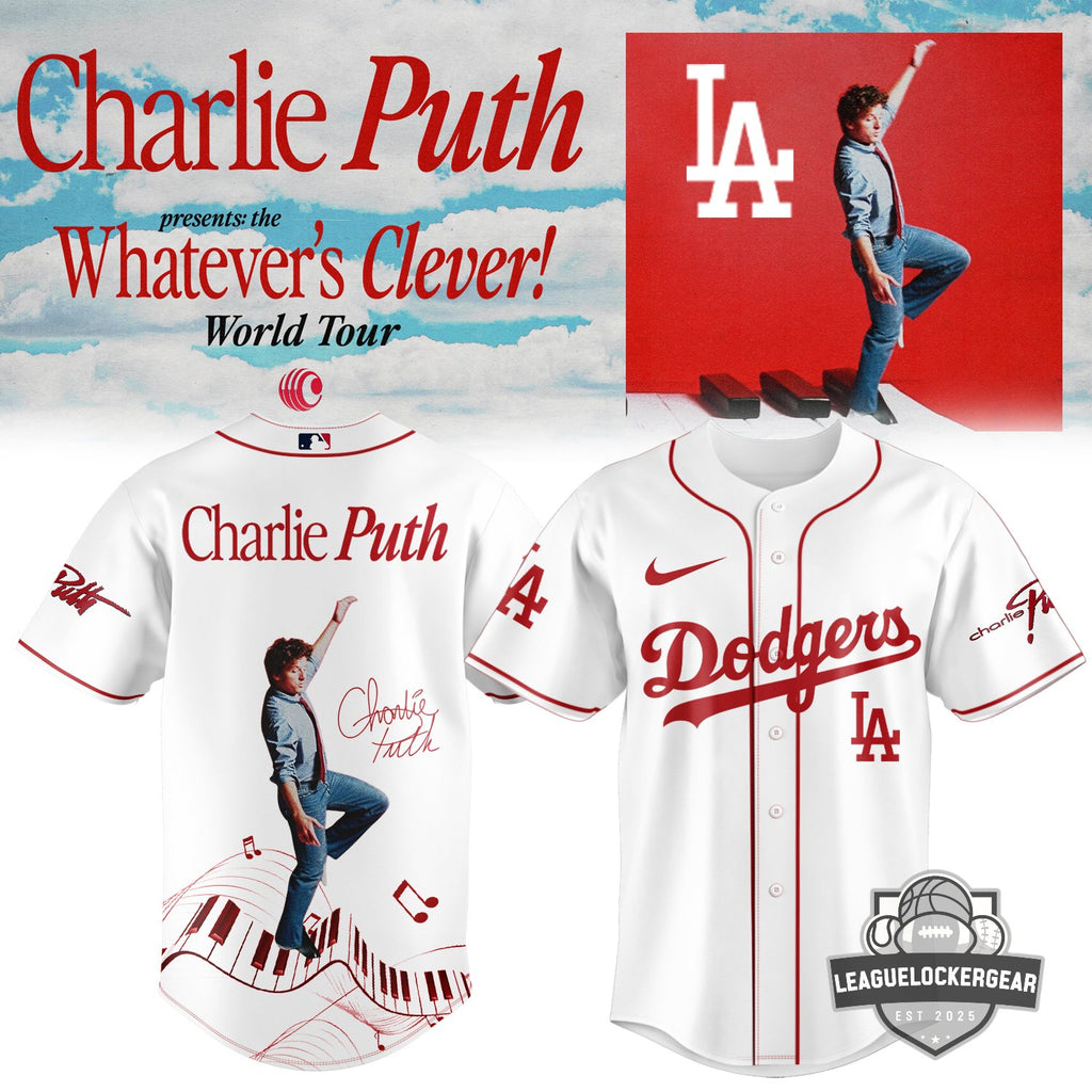 MLB All Team x Charlie Puth Whatever’s Clever! World Tour Baseball Jersey