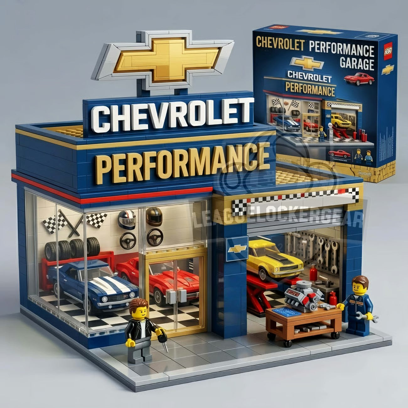Chevrolet Performance Garage Building Block Set