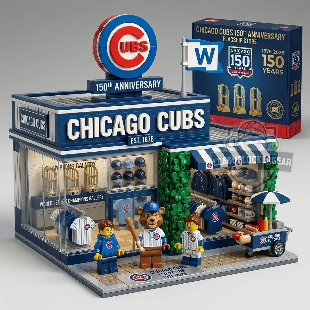 Chicago Cubs 150th Anniversary Flagship Store Building Block Set