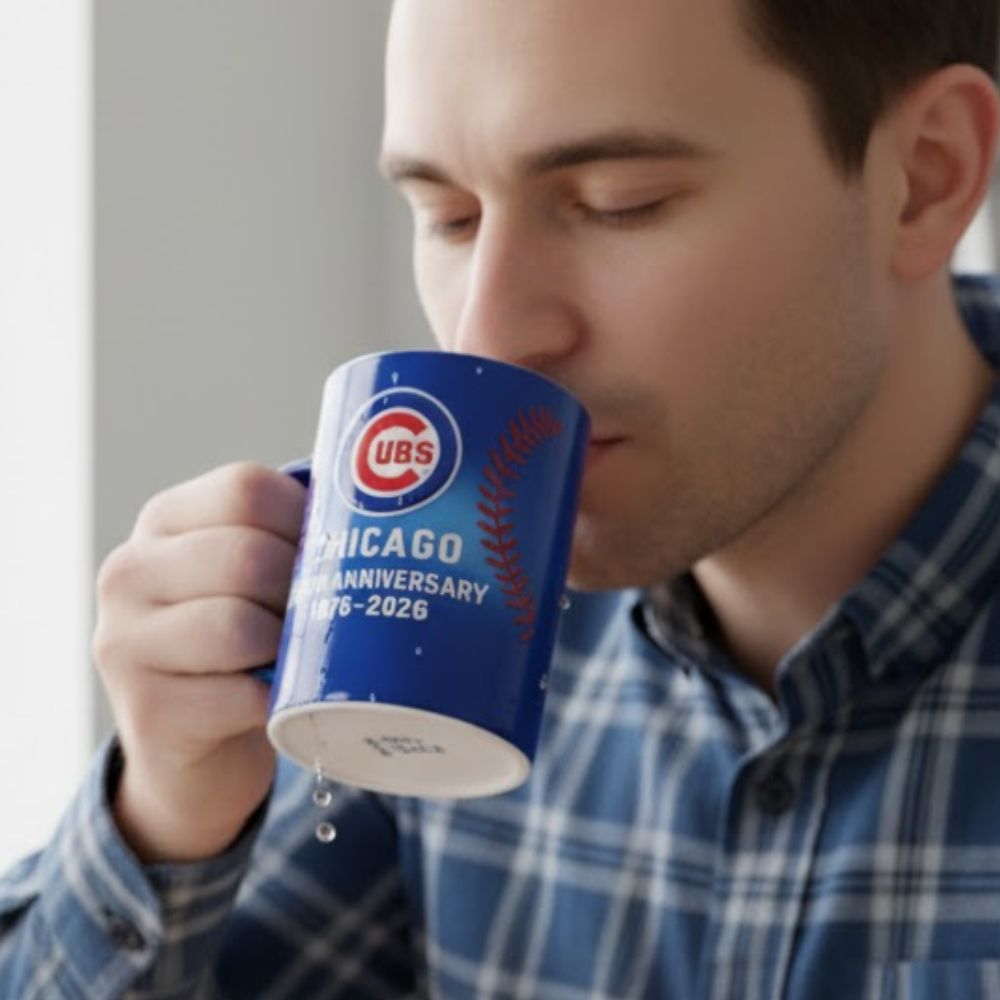 Chicago Cubs 150th Anniversary Mug 1876–2026 – Official MLB Collectible Coffee Cup