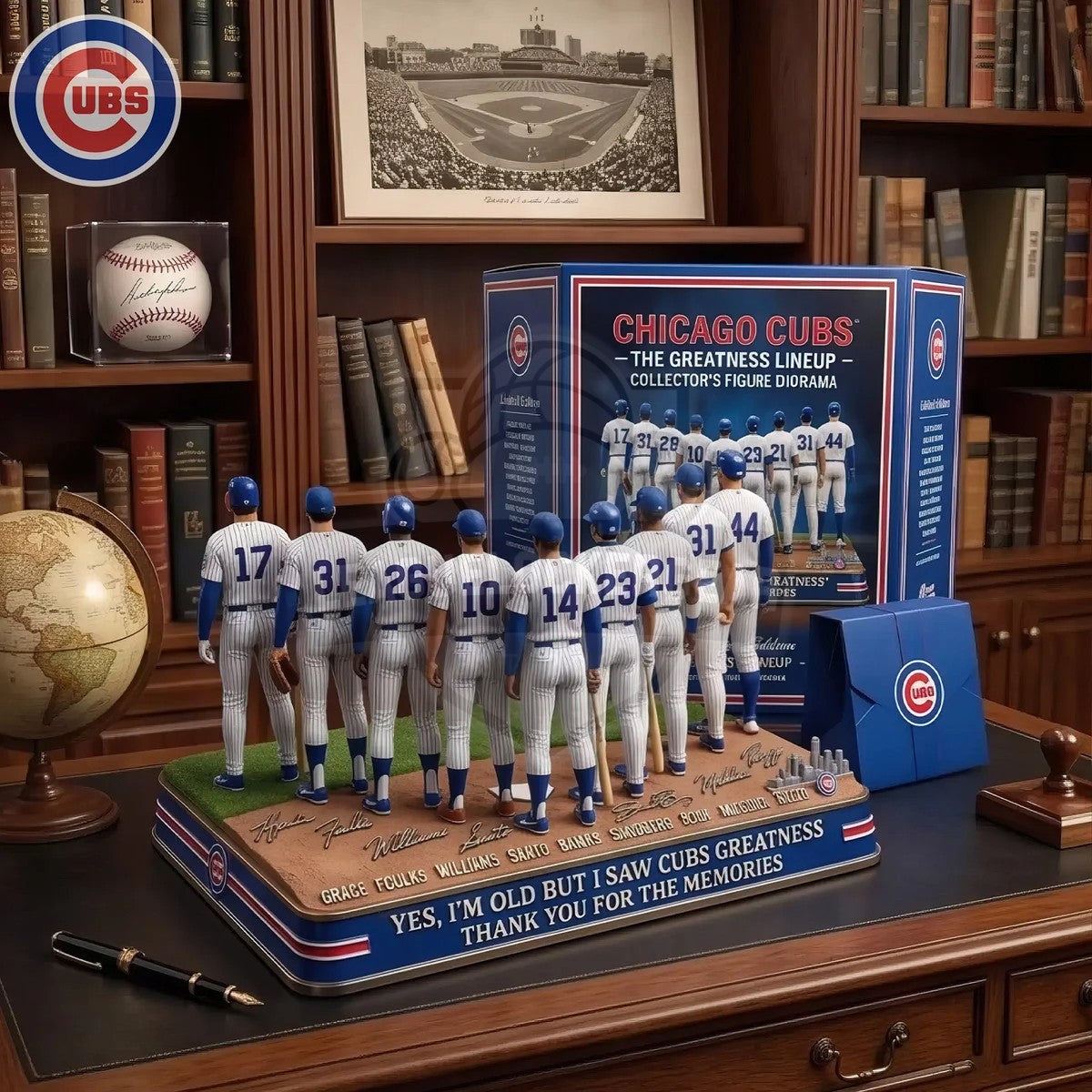 Chicago Cubs The Greatness Lineup Acrylic Plaque