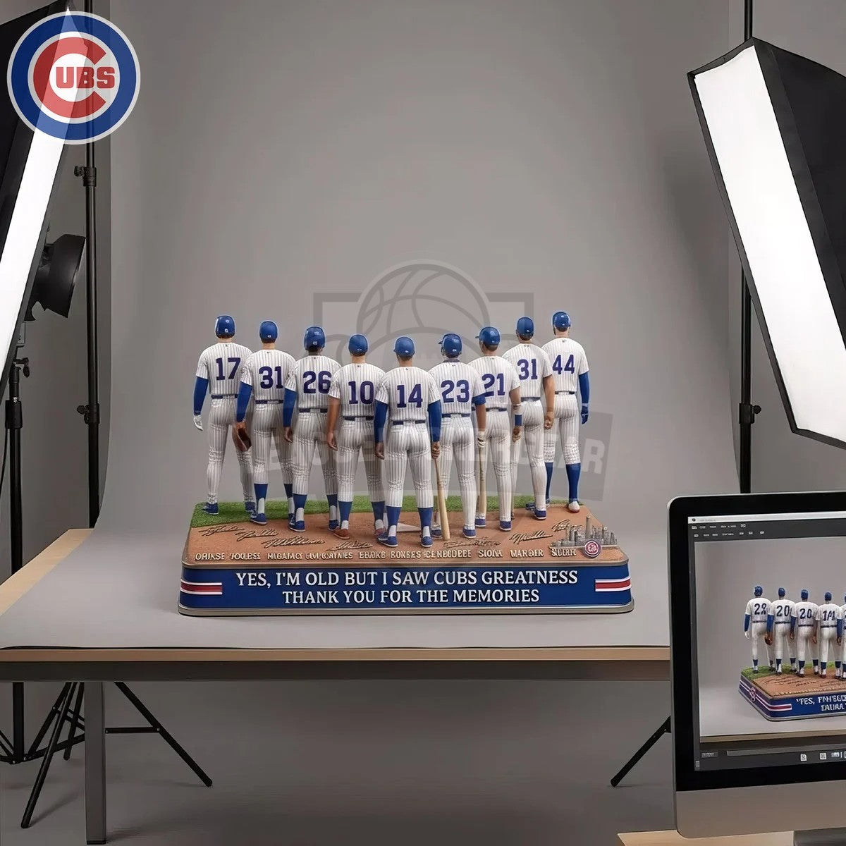 Chicago Cubs The Greatness Lineup Acrylic Plaque
