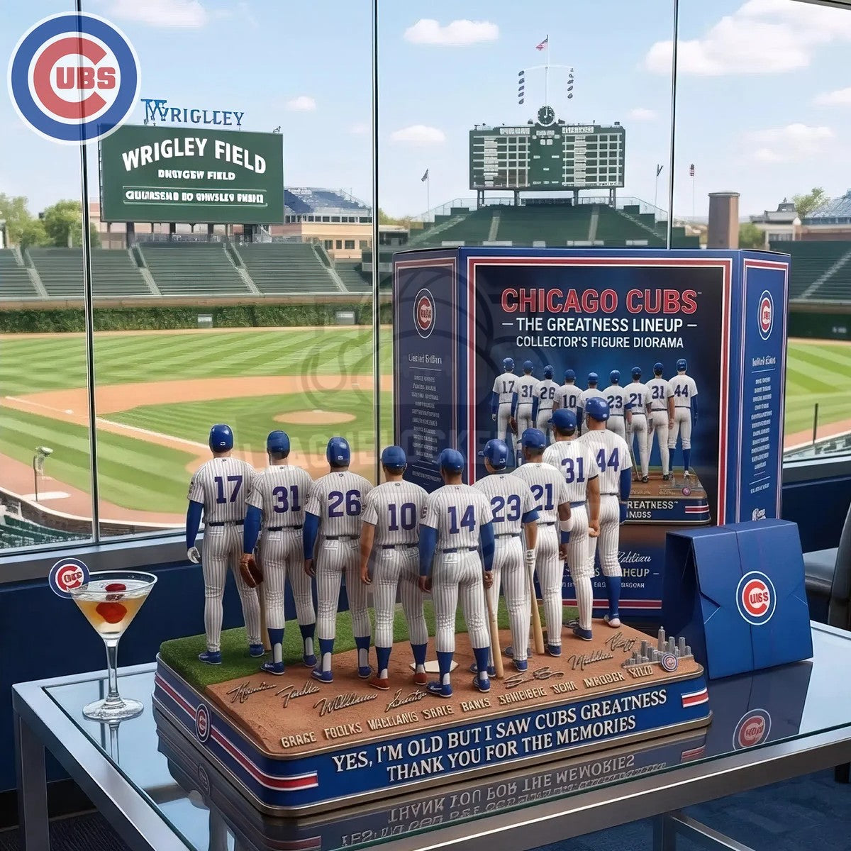 Chicago Cubs The Greatness Lineup Acrylic Plaque