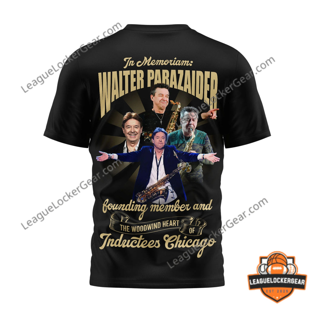 Chicago Walter Parazaider In Memoriam Signatures T-Shirt