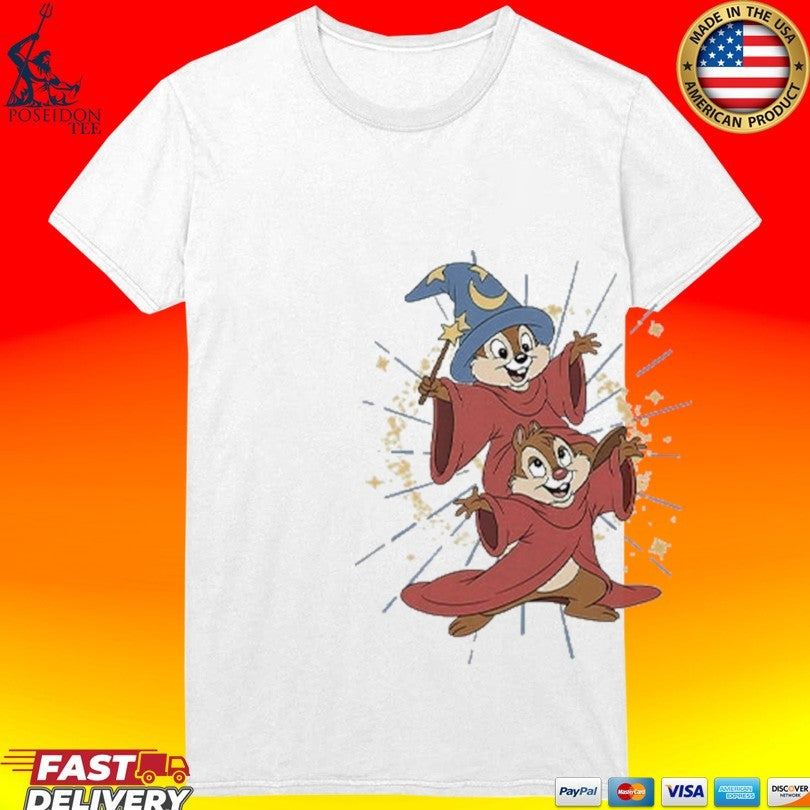 Chip And Dale Wizard Disney T-shirt