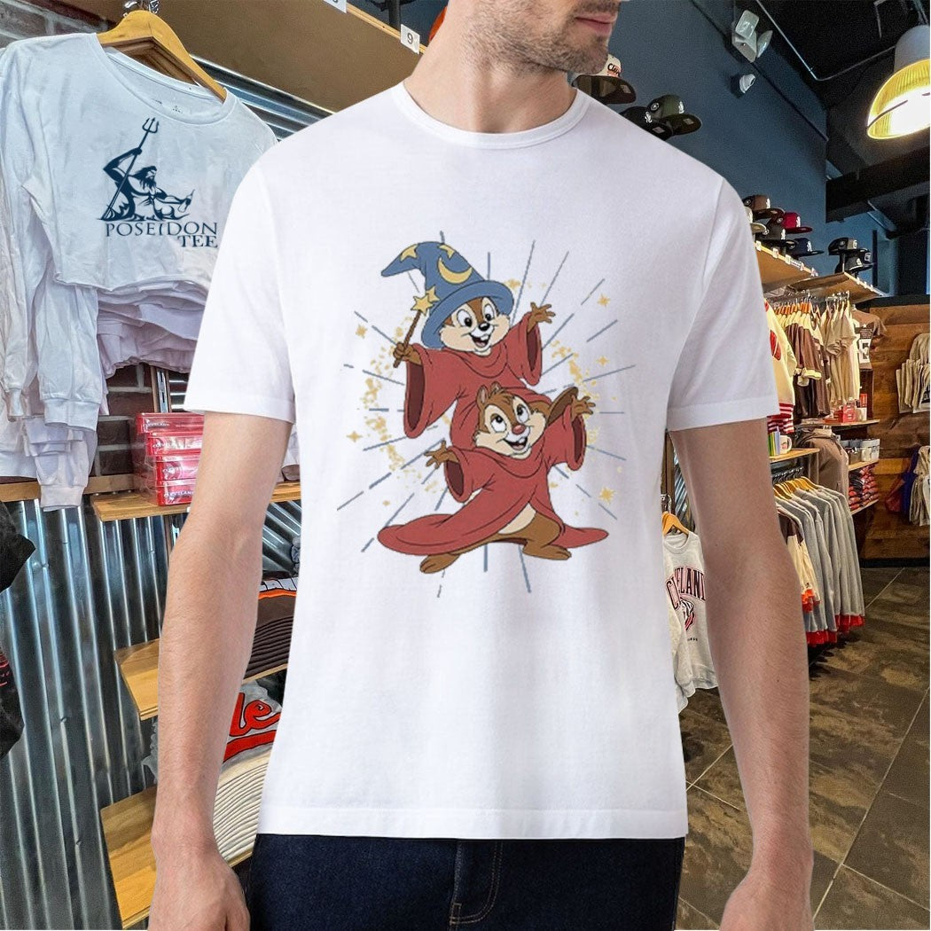 Chip And Dale Wizard Disney T-shirt