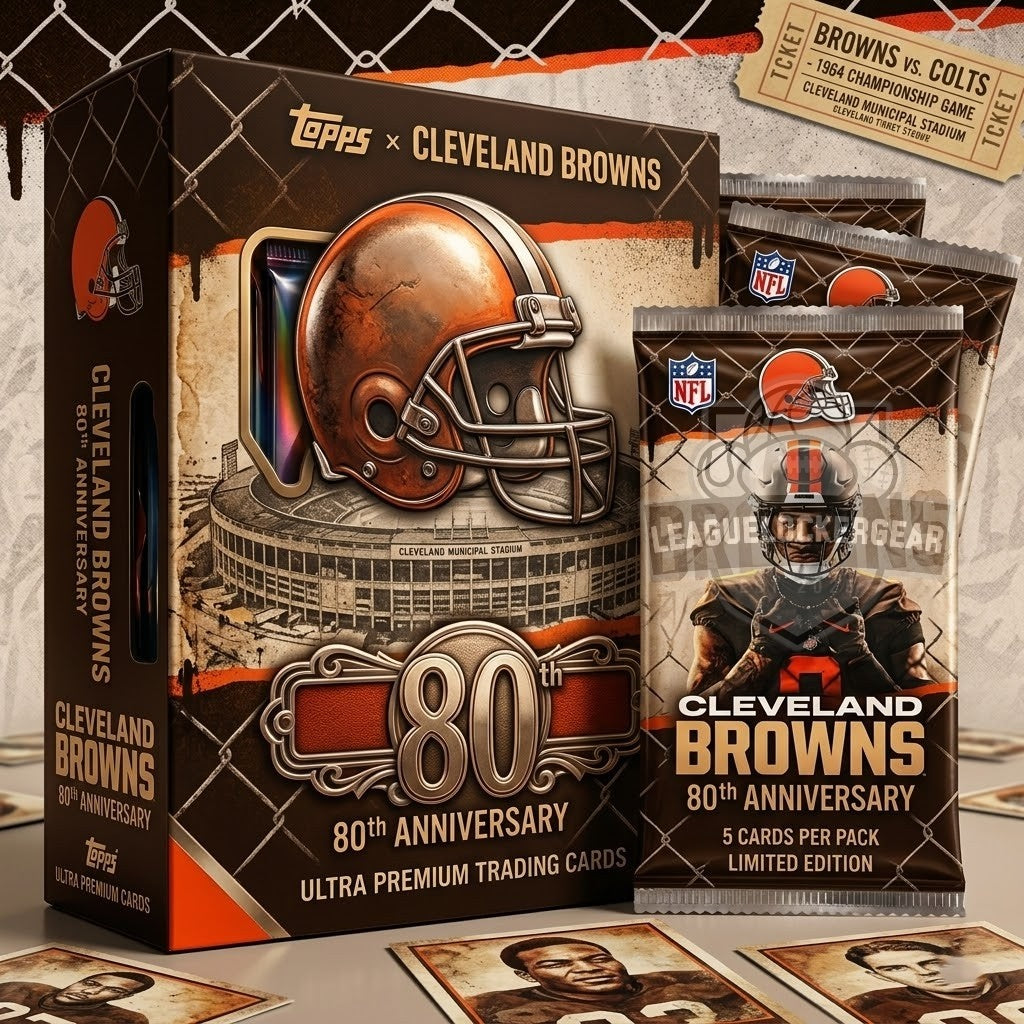 Cleveland Browns 80th Anniversary Ultra Premium Trading Cards
