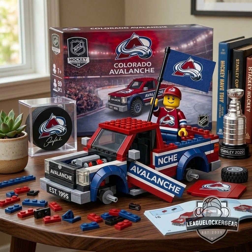 Colorado Avalanche EST. 1995 Building Blocks Truck Toy Set