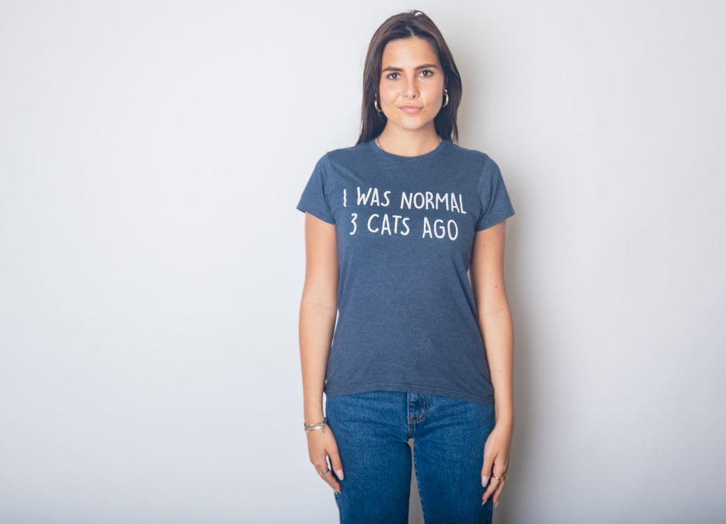 I Was Normal 3 Cats Ago Women's T Shirt
