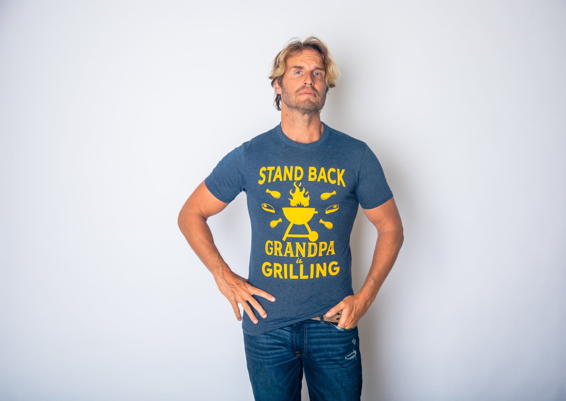 Stand Back Grandpa Is Grilling Men's T Shirt