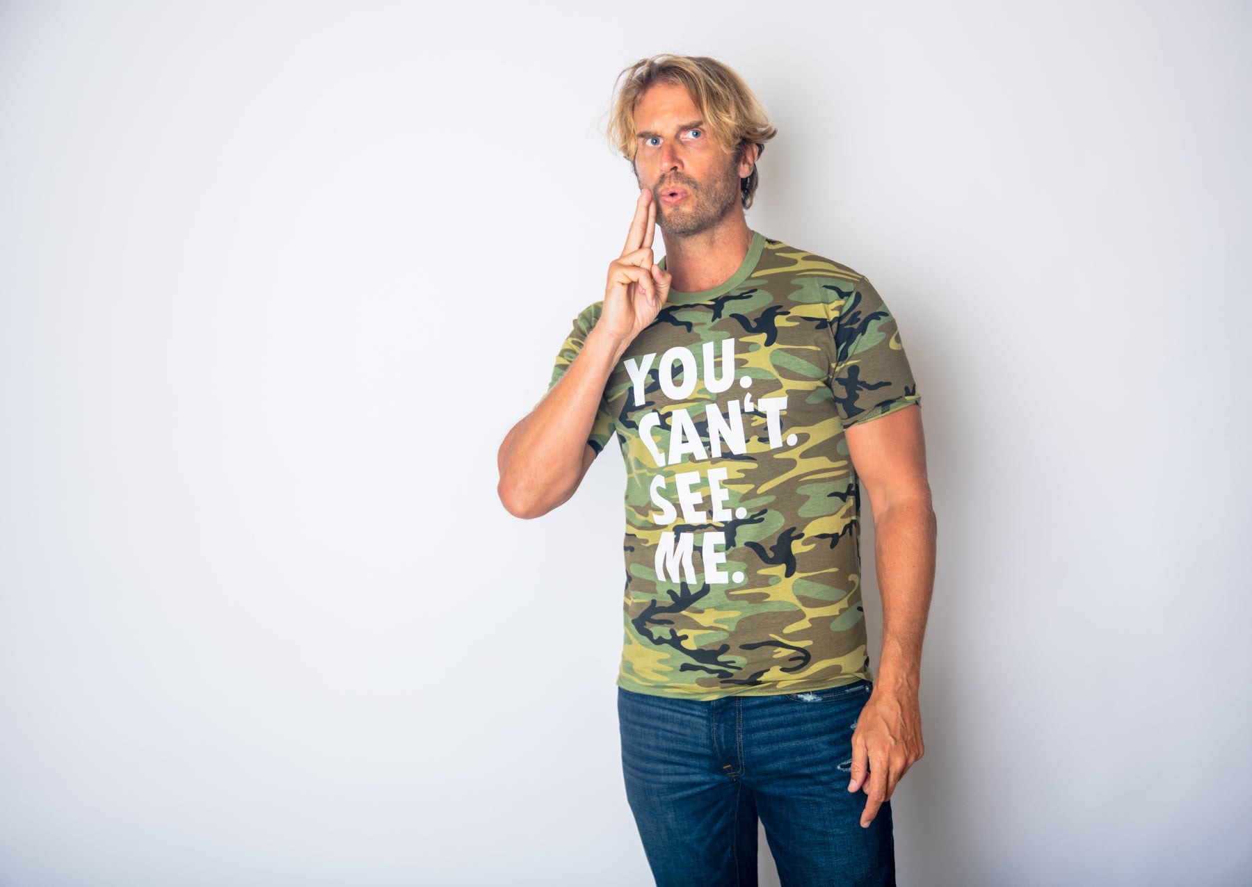 You. Can't. See. Me. Men's T Shirt
