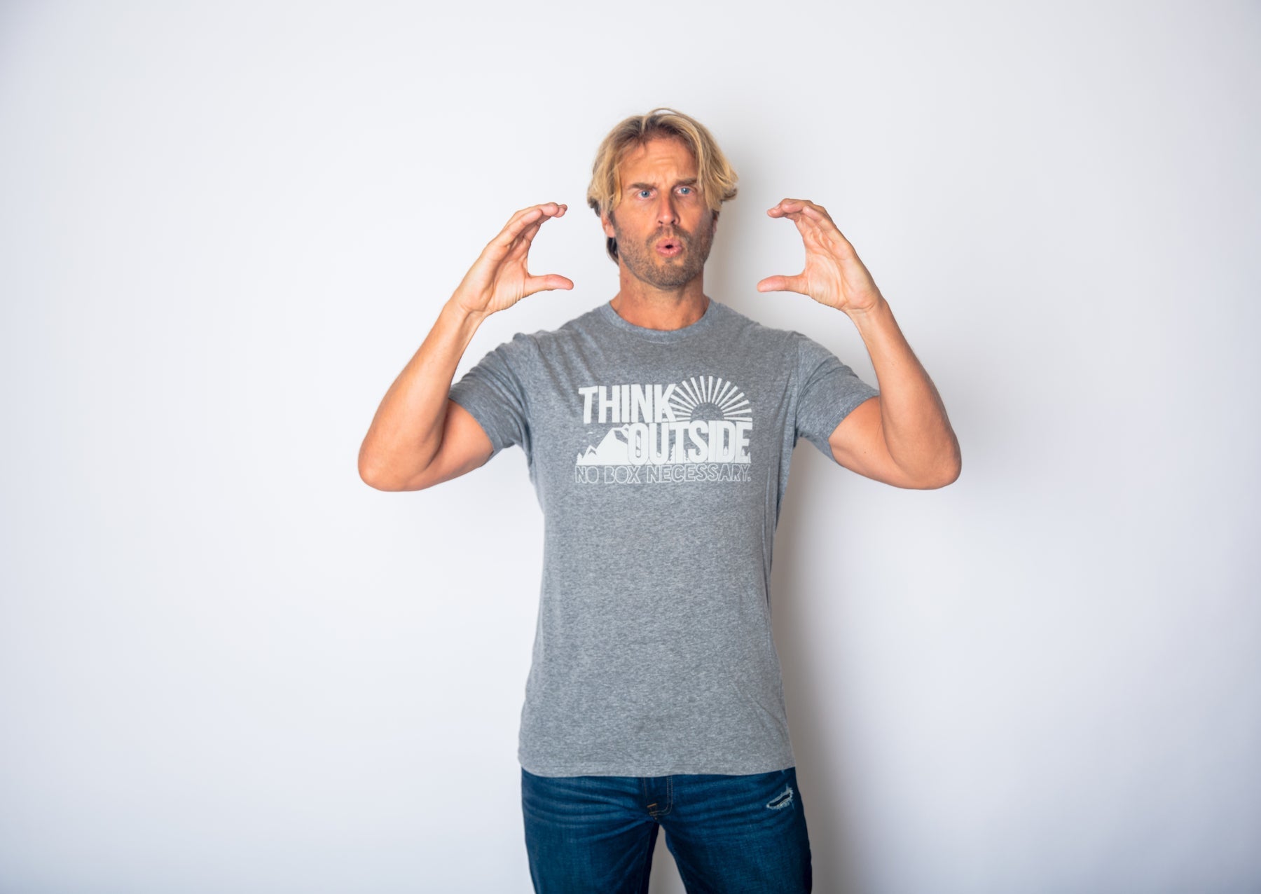Think Outside No Box Necessary Men's T Shirt