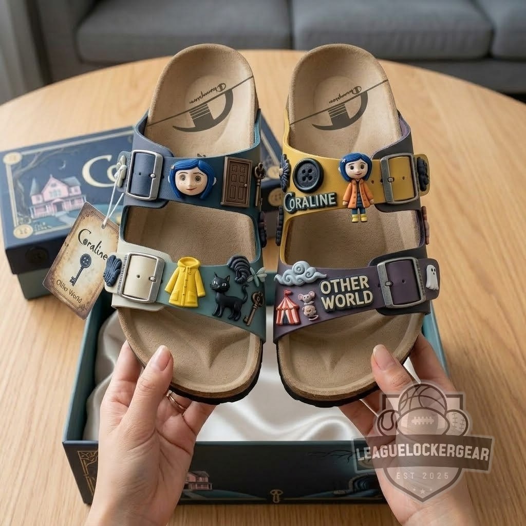 Coraline Other World Custom Sandals With Charms