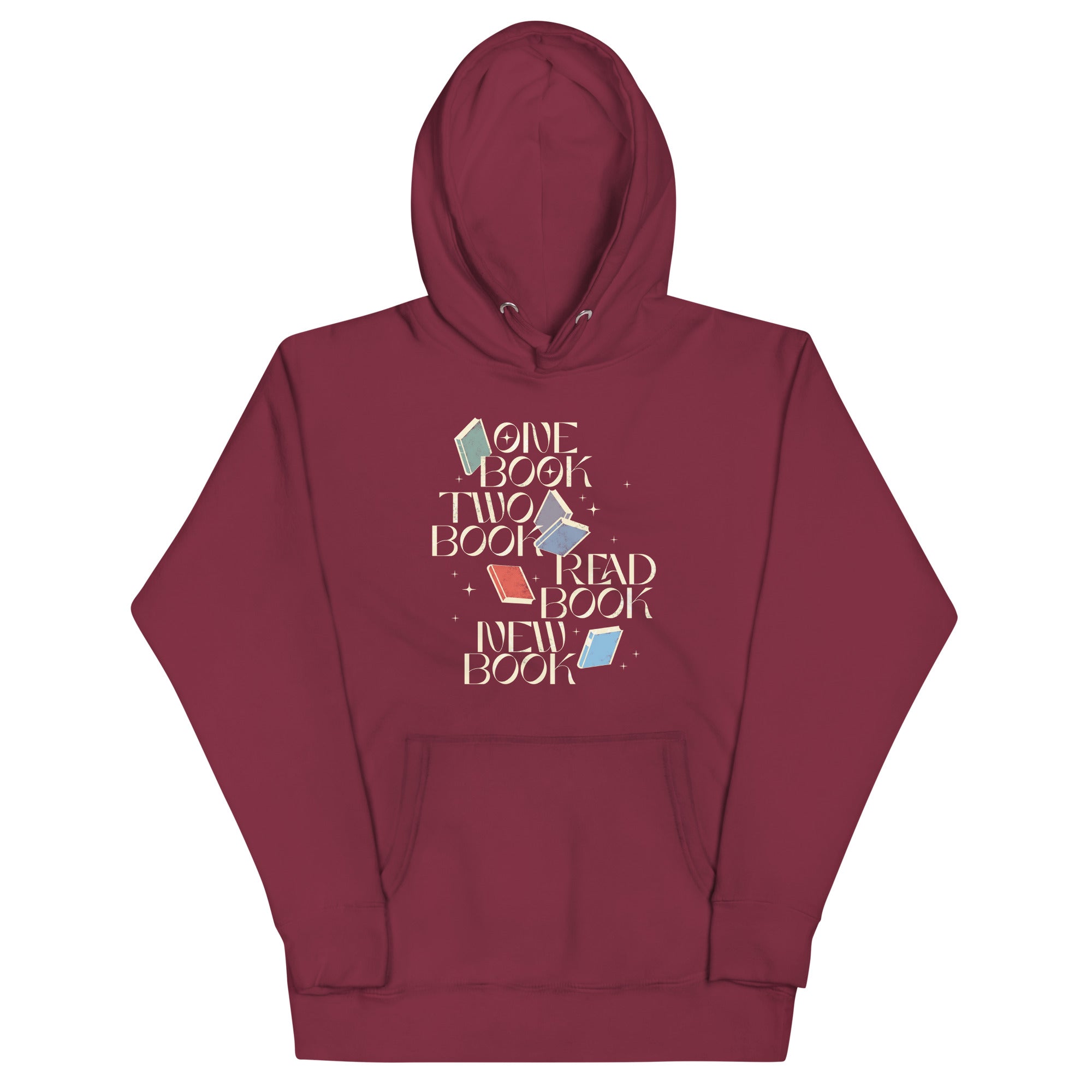 One Book Two Book Read Book New Book Unisex Hoodie
