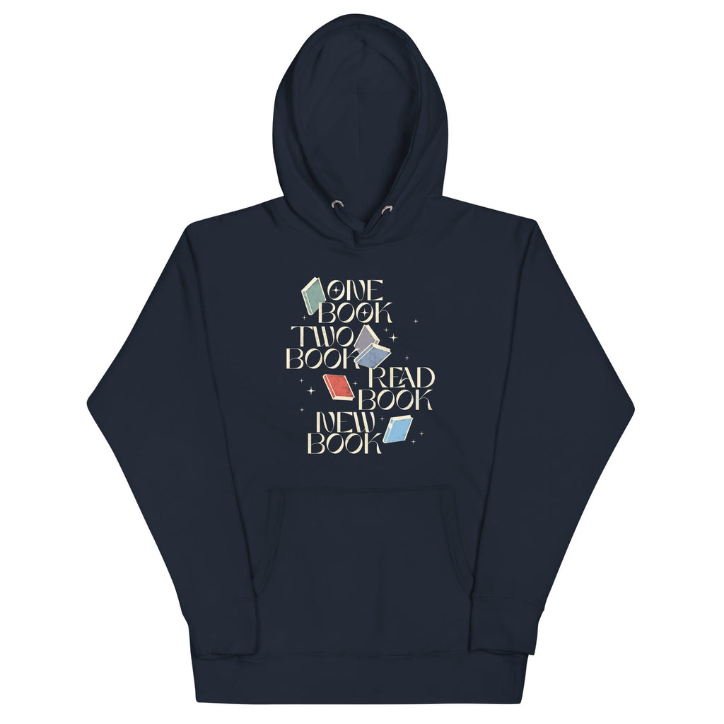 One Book Two Book Read Book New Book Unisex Hoodie