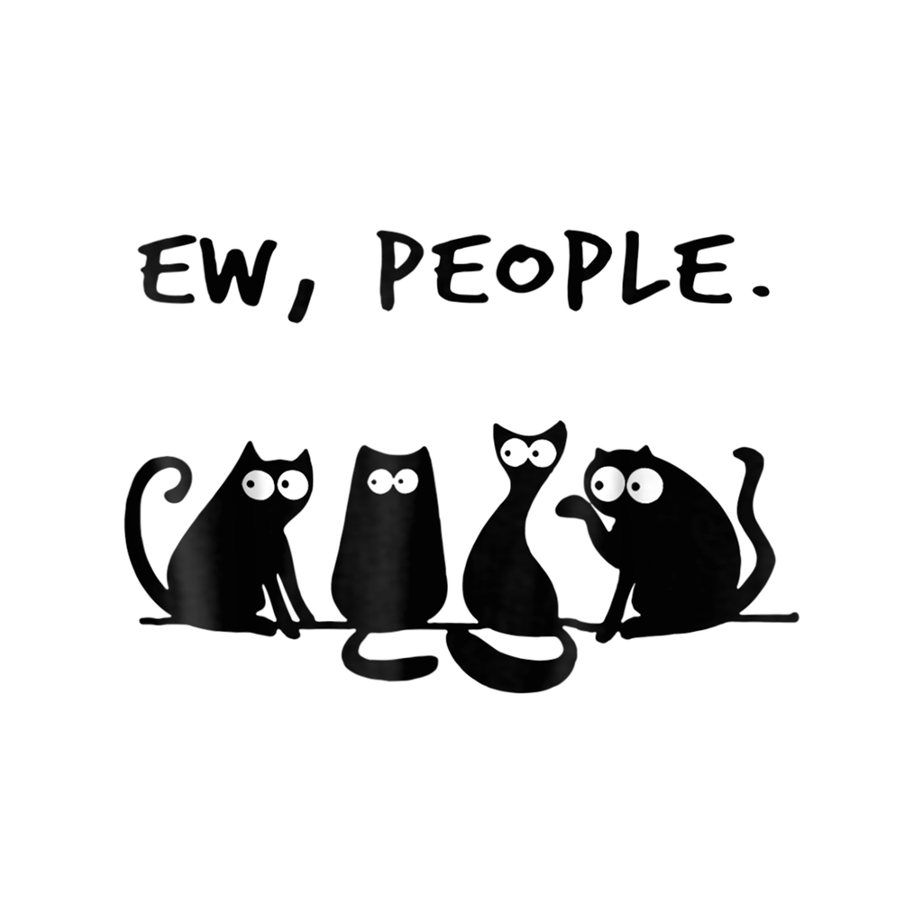 Funny Cat Ew, People Kids Shirt