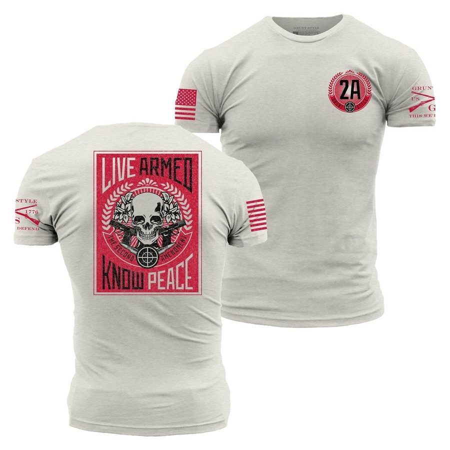 Live Armed T-Shirt - Sand