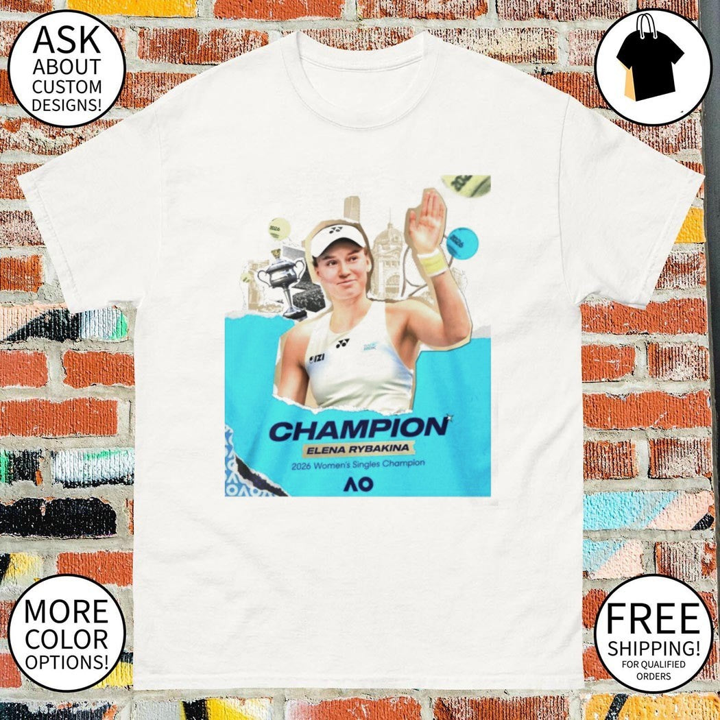 Elena Rybakina 2026 Women’s Tennis Champion Grand Slam shirt
