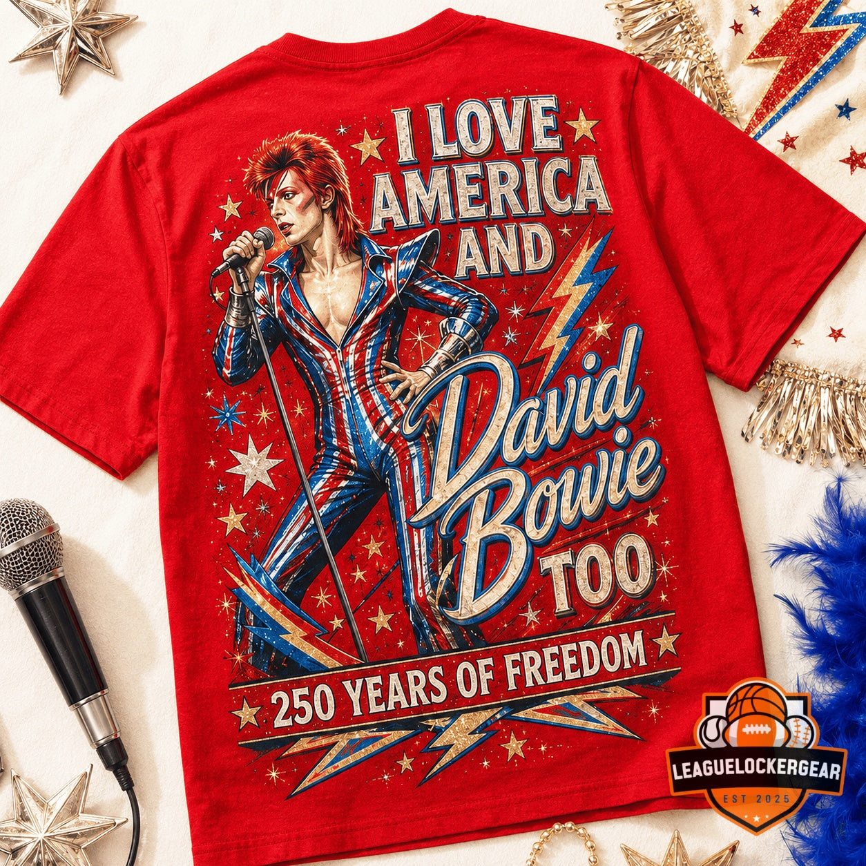 David Bowie America 250 Years of Freedom T-Shirt