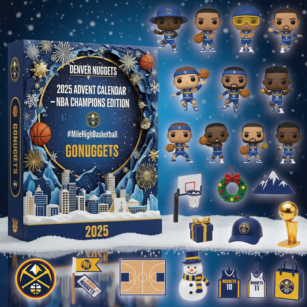 Denver Nuggets 2025 Advent Calendar – Exclusive NBA Champions Mini-Figure & Collectibles Set