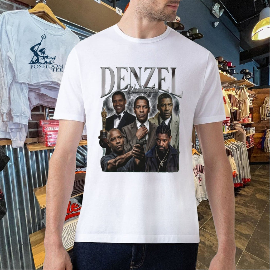 Denzel Washington Collage T-shirt